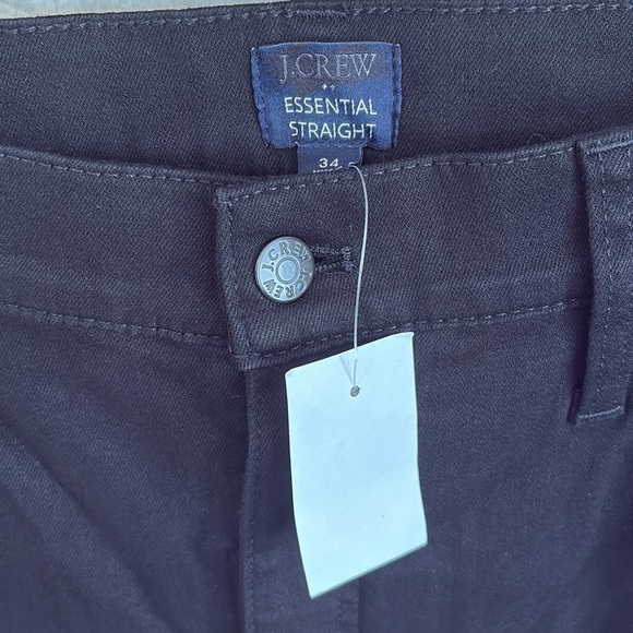 J Crew Essential Straight Leg Jeans Womens 34 Black‎ - Picture 3 of 9